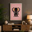 Golden Elephant Art Deco - Print-136768398-136768399