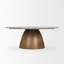 Table basse ronde en marbre véritable 42 po Mellonia