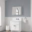 Armoire à pharmacie de salle de bain avec rebords biseautés H 30 po x l 30 po, miroir haute définition, bois d'ingénierie blanc, charnières à fermeture douce et espace de rangement X Edge pour une utilisation silencieuse