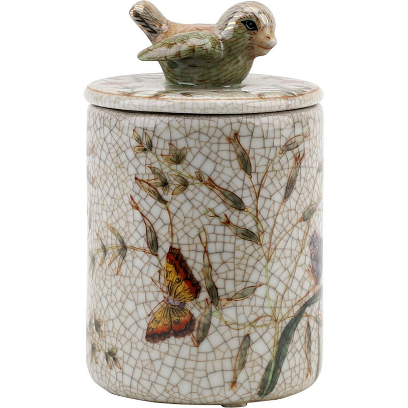 Boîte avec dessus d'oiseau