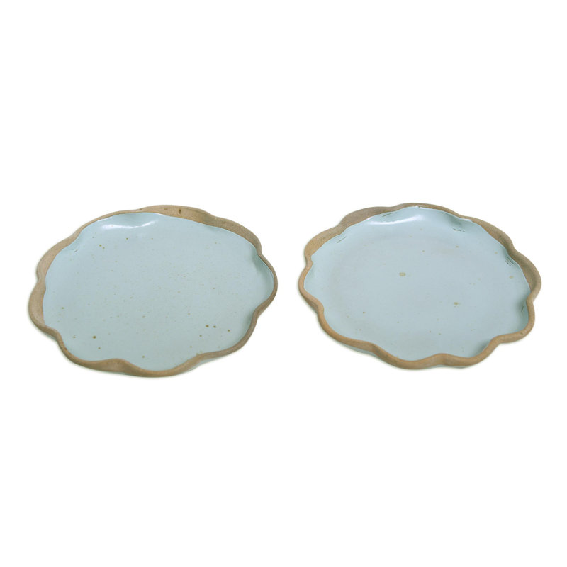 Assiette décorative en céramique 2 pièces Kika