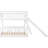 Compact Full Over Bunk Bed With White And Versatile Slide - Space Efficient Easy Assembly