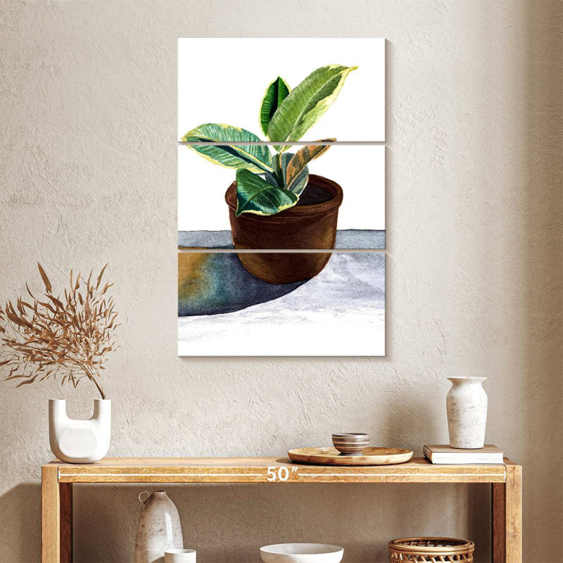 Plante Harnek dans un pot en céramique, H 38 po x l 24 po