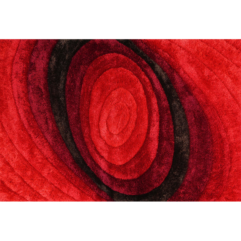 Tapis touffeté à la main «3D Shaggy», Rectangle 5 pi x 7 pi