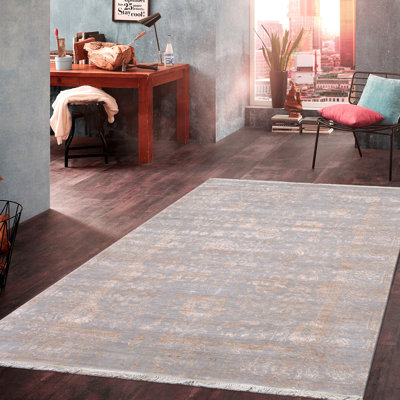 Tapis transitionnel argent / cuivre