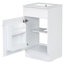 Meuble-lavabo 18 po avec lavabo, meuble-lavabo avec tablette de porte et tablette réglable, blanc