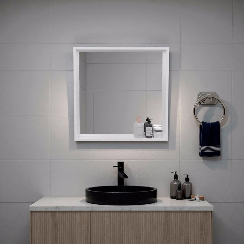 Armoire de rangement murale avec miroir