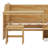 Wooden Twin Size Daybed With Storage Shelves And Lockers, Multi-Functional Bed With Study Desk And Matching Stool-107727056