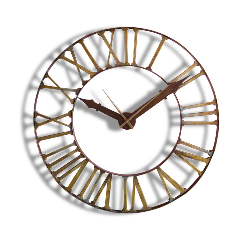 Asher Metal Skeleton Wall Clock