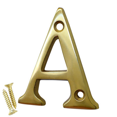 2'' H Brass House Letter