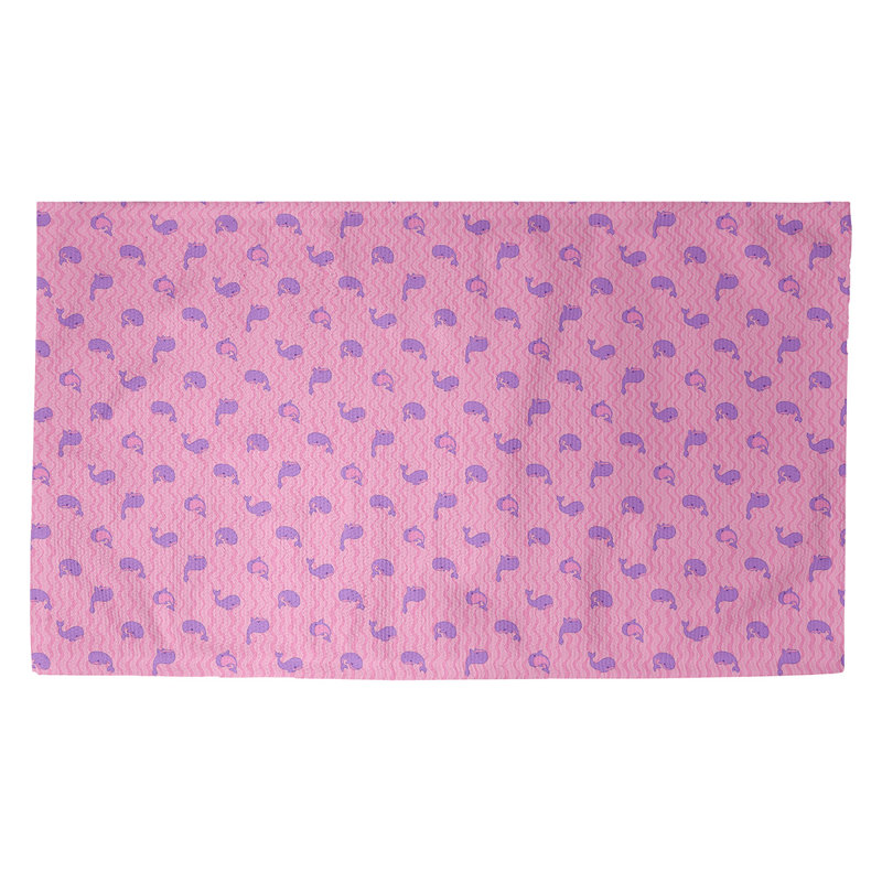Tapis rose baleines Avicia, Rectangle 3 pi 3 po x 5 pi 3 po