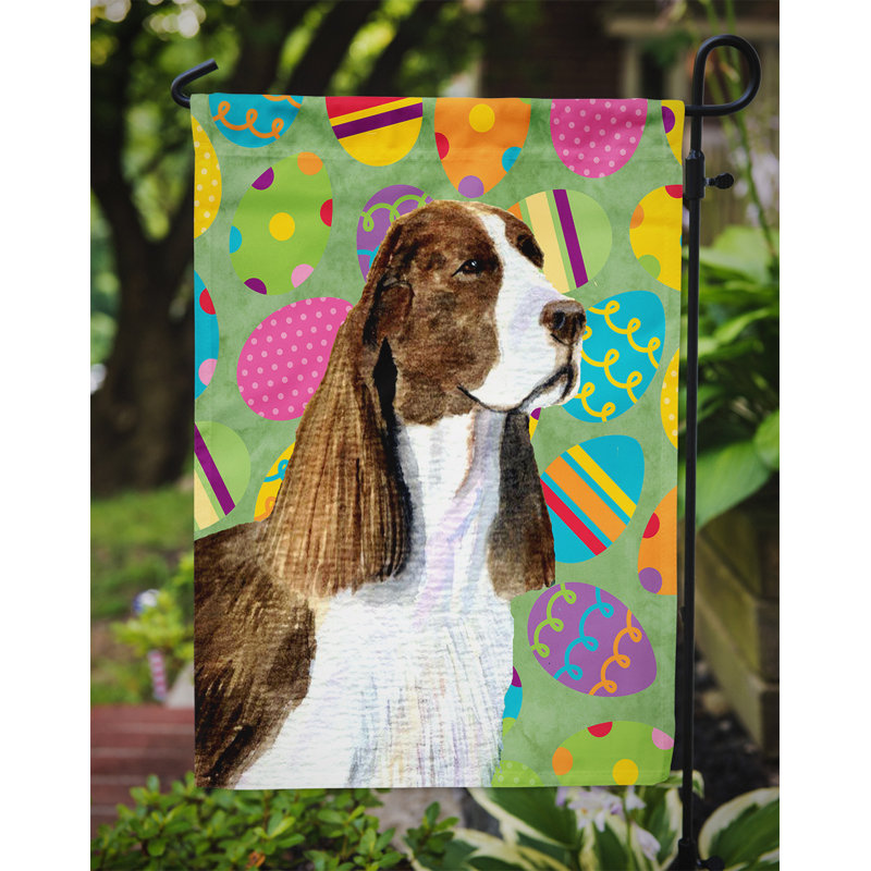 Drapeau de jardin Atara, Épagneul springer (brun et blanc)