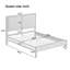 Lit plateforme en bois massif avec tête de lit tapissier Boucle-132922889-134761437