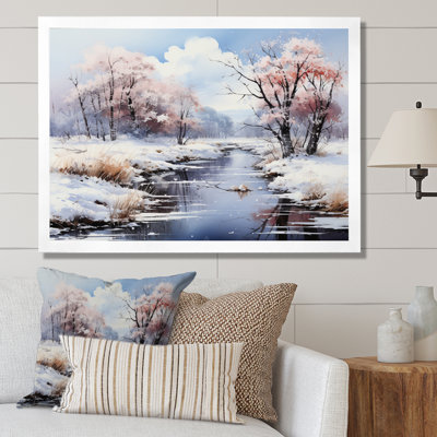 «Snow River Wonderland III», reproduction sur toile