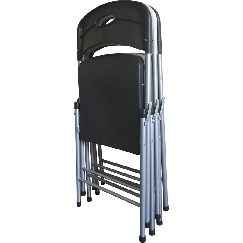 Chaise pliante en plastique/résine translucide