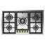 ILVE UHCPT95NSSG Nostalgie II 36 inch Built-In Gas Cooktop with Total Black Brass Burners, in Stainless Steel (5 Sealed Burners)-1961184339