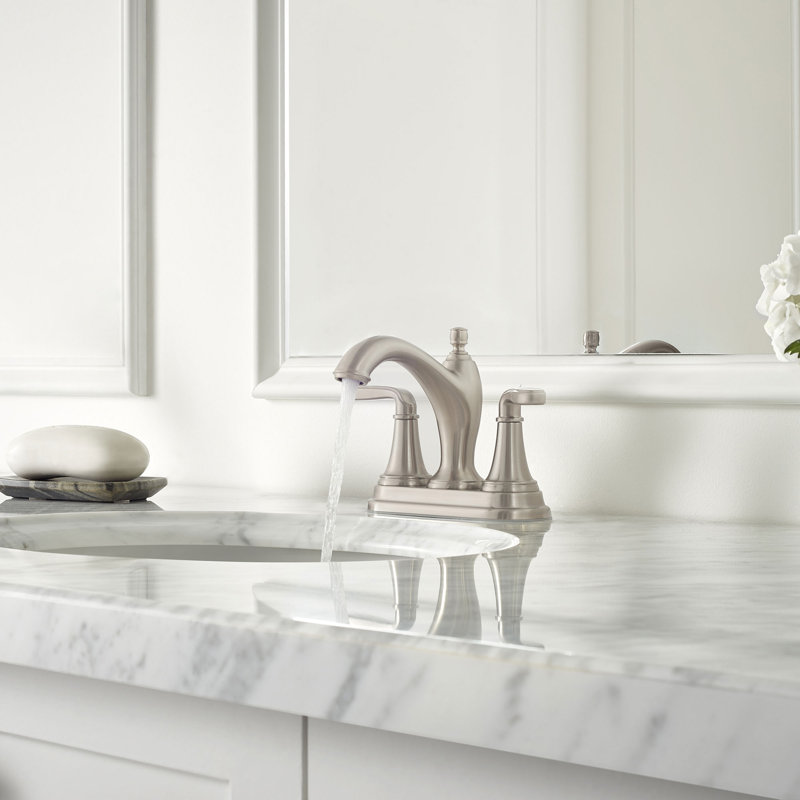 Northcott Centerset Bathroom Faucet in with Drain Assembly, Brushed Nickel