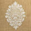 Savanna Jute Embroidered Sheer Fabric