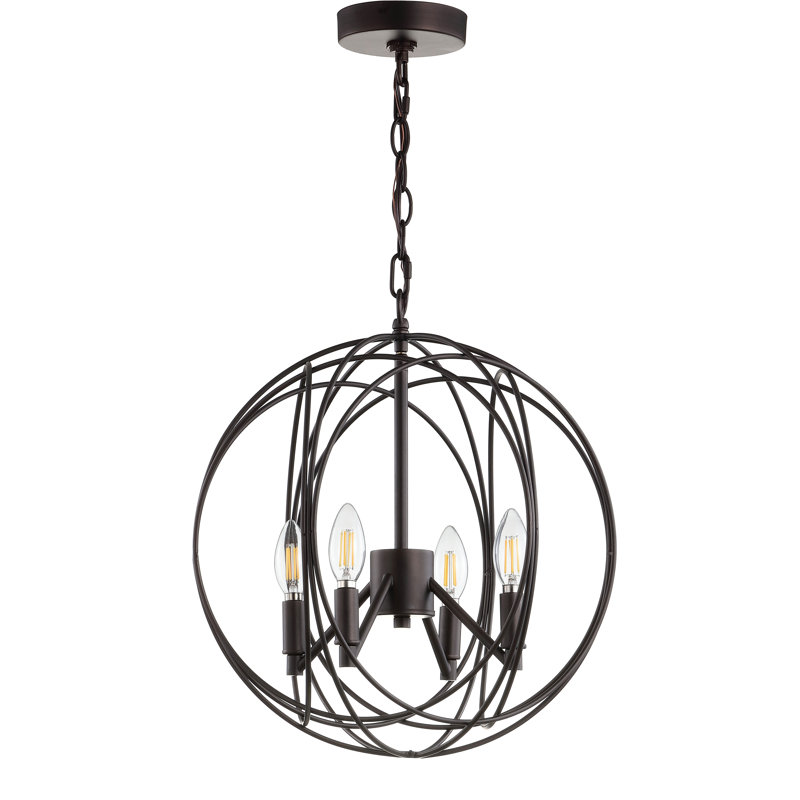 Luminaire suspendu sphère unique/à 4 lumières Iredell