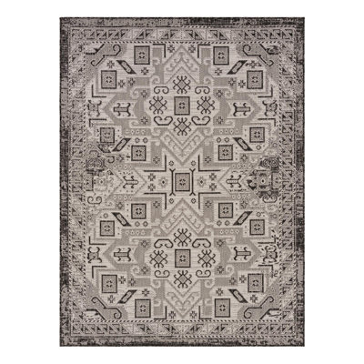 Tapis intérieur / extérieur bleu Alucard Southwestern