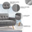 Fauteuil d'appoint avec revêtement en lin Janeil-498589568