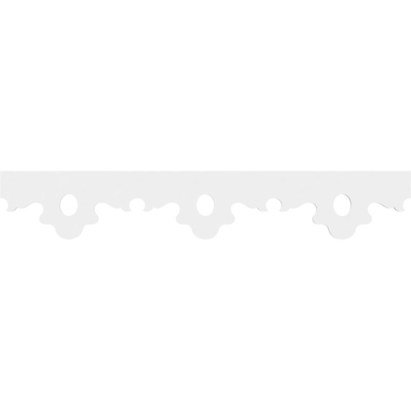Garniture de sol en PVC de qualité architecturale H 8 po x P 5/8 po x L 48 po Frederic, H 8 po x l 48 po x P 0,63 po