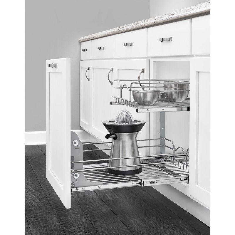 Ensemble de porte d'armoire Rev-A-Shelf pour tablettes coulissantes et poubelles