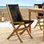 Ensemble de 4 chaises pliantes en teck et corde Vienna Vienna-105239677