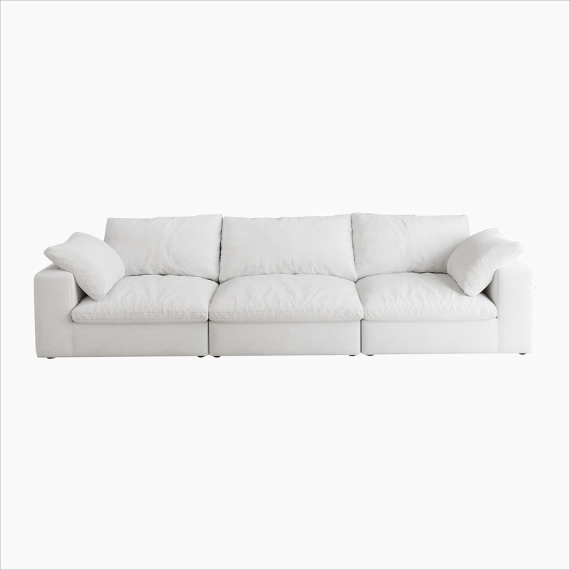 Oversized Cloud Modular Sectional Sofa,120" Down Filled Comfort 3Seater Sofa Couch