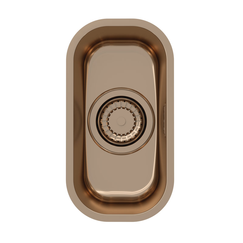 Belfry Kitchen Bergh 148mm W Single Bowl Inox Monarch Under Mount Kitchen Sink 0, Copper