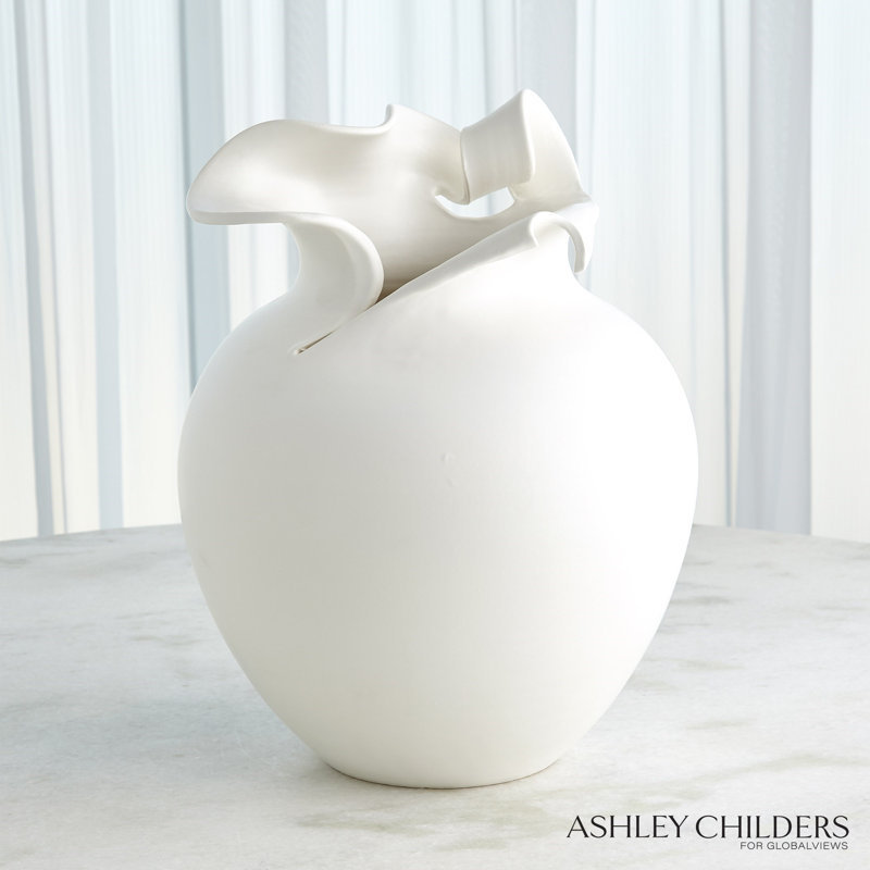 Charlotte Vase-White