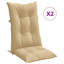 Coussins de chaise à dossier haut 2 pièces Ebern Designs 47,2 po x 19,7 po x 2,8 po-1307554814