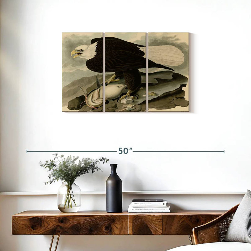 Brampt Whiteheaded Eagle, 20" H x 33" W
