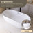 67'' Acrylic Freestanding Soaking Bathtub In Glossy White