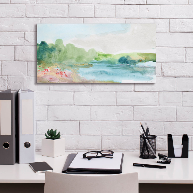 «A Dream intérieur d'un rêve» par Jan Weiss, art mural sur toile, H 12 po x l 24 po x P 0,75 po