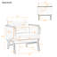 Ensemble de 2 chaises d'appoint rembourrées avec structure en bois massif U-Can Sherpa
