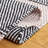 Striped Kilim Flat Weave Cotton Striped Rug-369182823