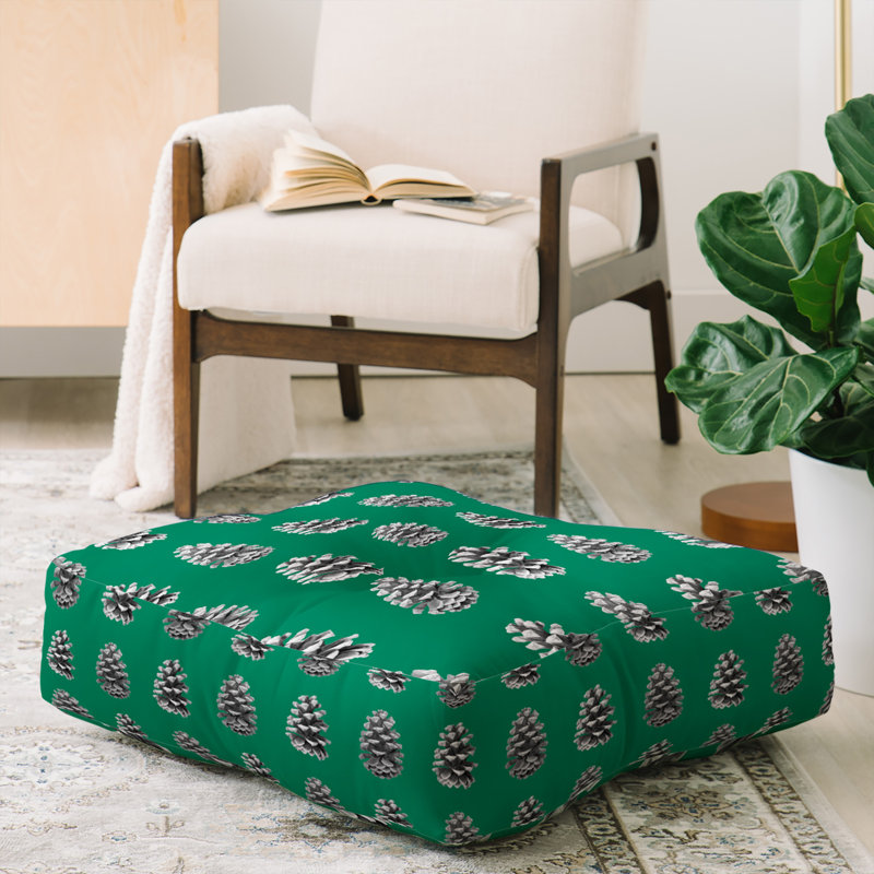 Coussin de sol en carrelage de pin monochrome lisa argyropoulos