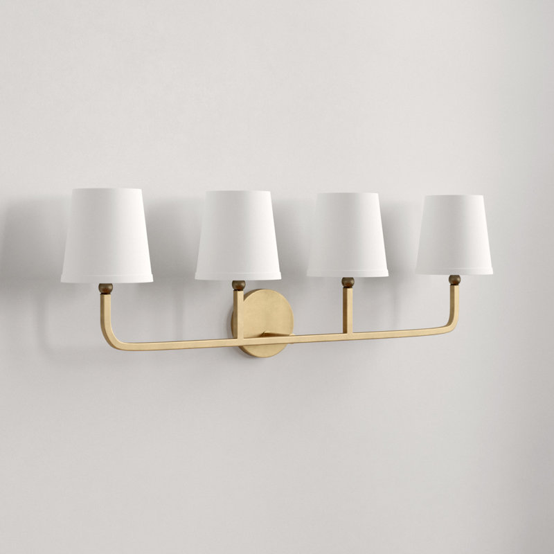 Climsland Dimmable Vanity Light, Aged Brass, 4