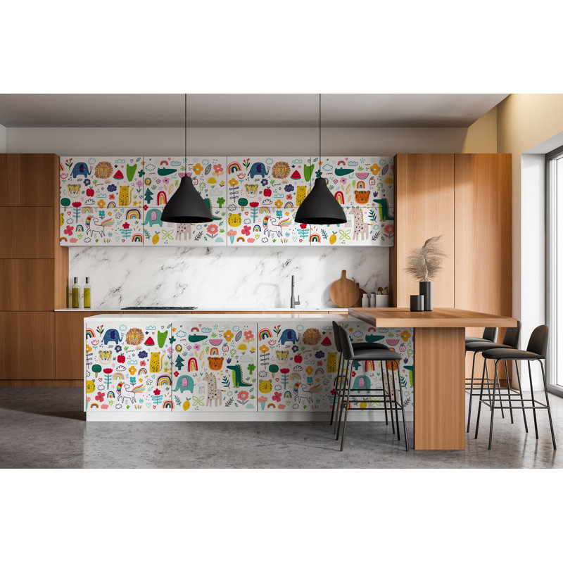 Olallo 1m x 50cm Matte Peel & Stick Wallpaper Roll