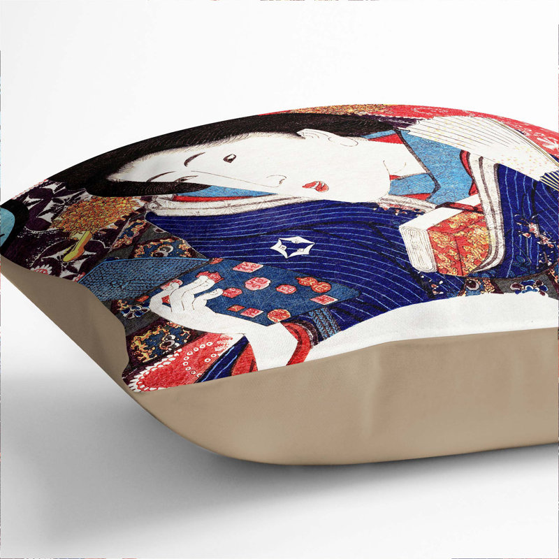 Square Throw Cushion, 40cm H x 40cm W x 15cm D, Stone