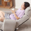Chaise rotative à 360 degrés avec rembourrage ergonomique et base en métal