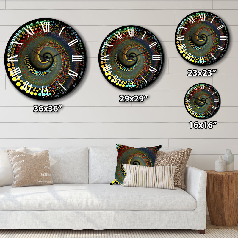 Horloge murale en métal, Grand