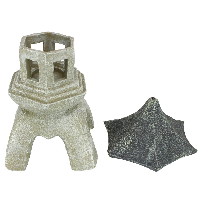Pagoda Decorative Lantern, 44.45cm H x 29.21cm W x 29.21cm D