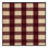 Machine Washable Checkered Red Area Rug