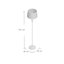 Sybill 157cm Silver Traditional Floor Lamp