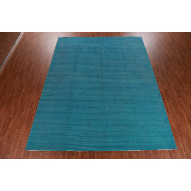 Tapis bleu clair clair Gabbeh 10 x 13