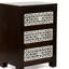 Table de chevet 3 tiroirs en bois