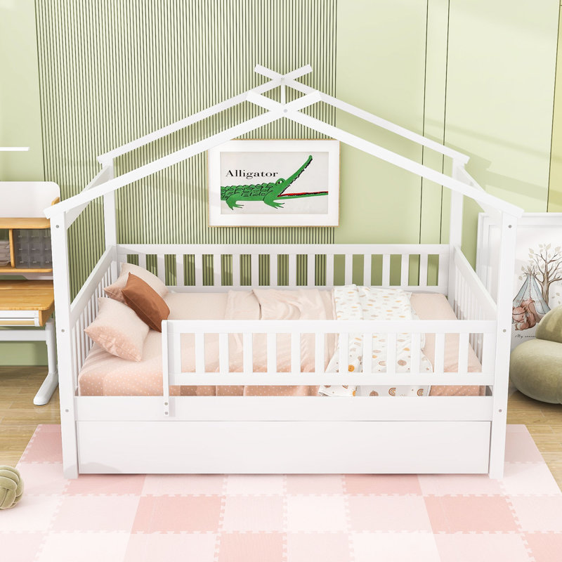 Pontoosuc Wood Daybed with Twin Size Trundle, Full, White