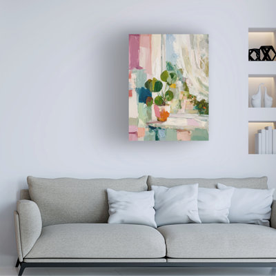 Wrapped Canvas Wall Art - Paula Freeman  'Windows of Fortune II' Wall Art for Living Room, Bedroom, or Office Décor  - 24x32